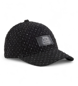 A|X Armani Exchange Chapeau de baseball noir
