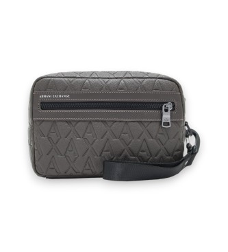 A|X Armani Exchange Trousse de toilette contemporaine marron