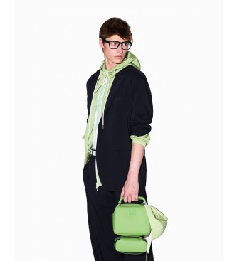 A|X Armani Exchange Giacca con effetto seta Lyocell blu marino