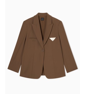 A|X Armani Exchange Americana Pico marr�n