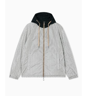 A|X Armani Exchange Veste ultralégère en nylon à effet irisé gris