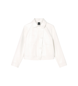 A|X Armani Exchange Kurtka Ranglan biała