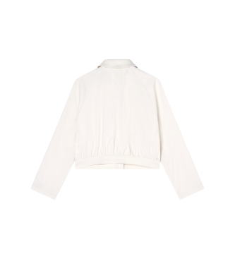 A|X Armani Exchange Giacca Blouson Boxy bianco