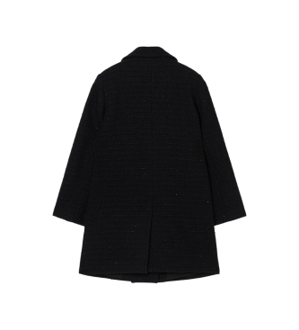 A|X Armani Exchange Black Cab Coat