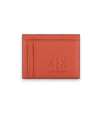 A|X Armani Exchange Porte-cartes compact noir, orange
