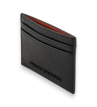 A|X Armani Exchange Porte-cartes compact noir, orange