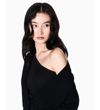 A|X Armani Exchange Luźny kardigan w kolorze czarnym