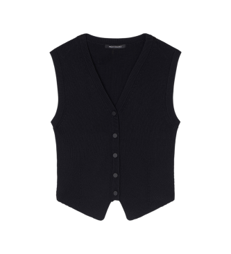 A|X Armani Exchange Gilet nero con scollo a V
