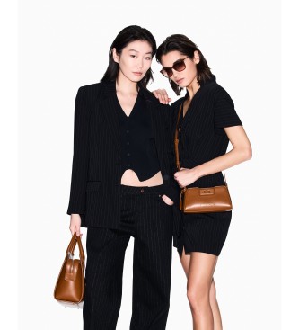 A|X Armani Exchange Gilet nero con scollo a V