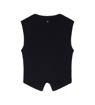 A|X Armani Exchange Gilet nero con scollo a V