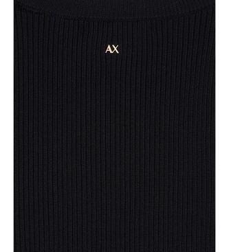 A|X Armani Exchange Gilet nero con scollo a V