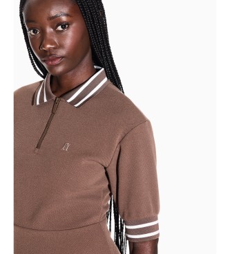 A|X Armani Exchange Braunes, tailliertes Kleid
