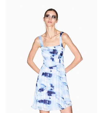 A|X Armani Exchange Vestido aqua azul
