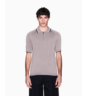 A|X Armani Exchange Polo Knit Driftwood gris
