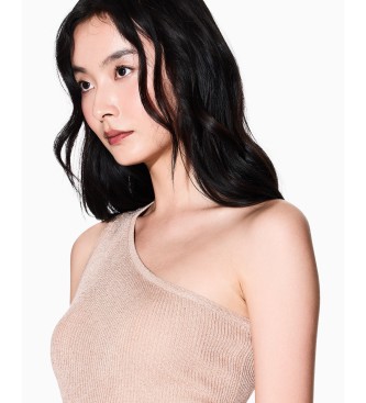 A|X Armani Exchange Top Textura nude