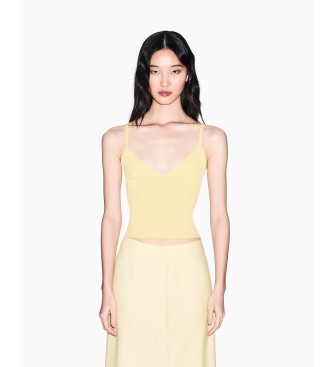 A|X Armani Exchange Yellow knitted top