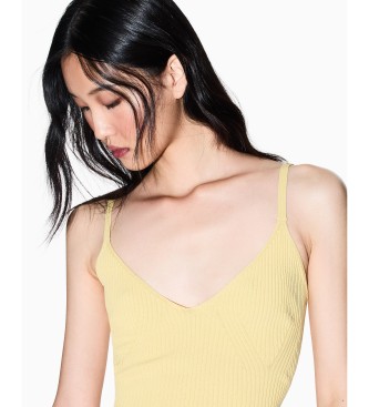 A|X Armani Exchange Yellow knitted top