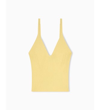A|X Armani Exchange Yellow knitted top