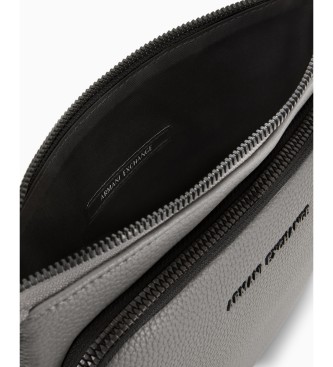 A|X Armani Exchange Torebka na ramię z eko skóry z szarym logo
