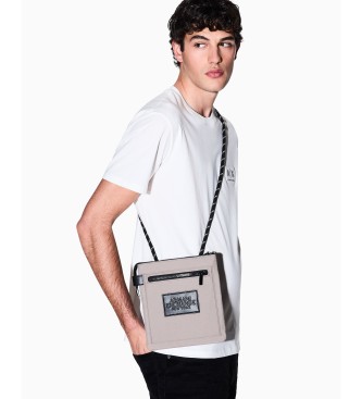 A|X Armani Exchange Kompakt beige skuldertaske
