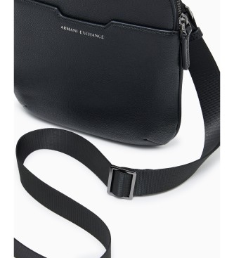 A|X Armani Exchange Bolsa de ombro elegante preta