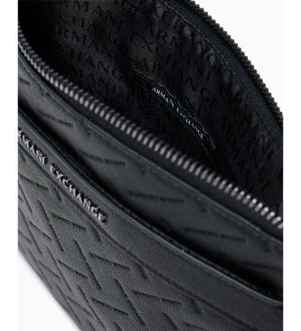A|X Armani Exchange Bolsa de ombro elegante preta