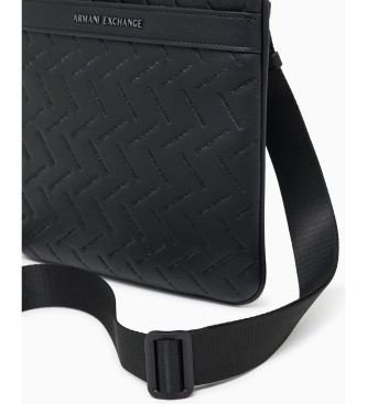 A|X Armani Exchange Bolsa de ombro elegante preta