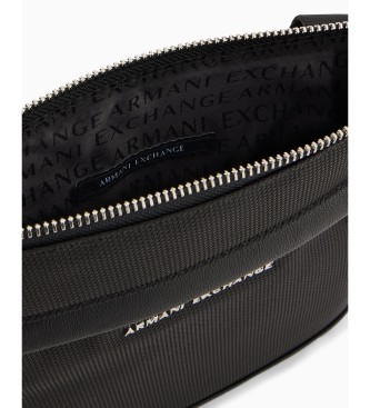 A|X Armani Exchange Skuldertaske i nylon, sort