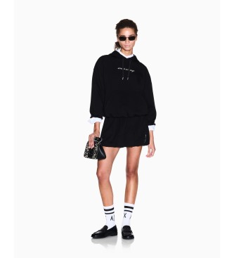 A|X Armani Exchange Klasični mokasini s črnim reliefnim motivom