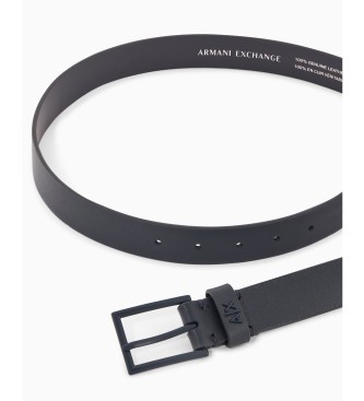 A|X Armani Exchange Bruine plaat riem