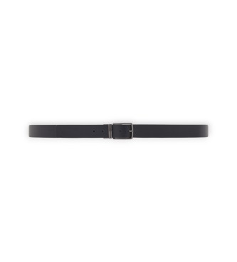 A|X Armani Exchange Black Plate Belt