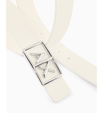 A|X Armani Exchange Wei�er Platteng�rtel