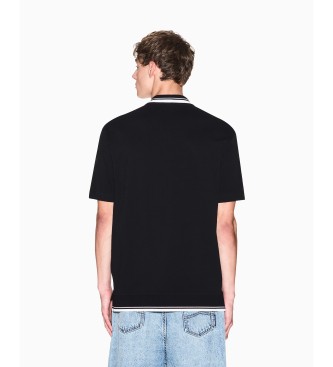 A|X Armani Exchange Črna priložnostna polo majica
