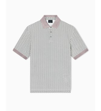A|X Armani Exchange Kremna polkrožna siva polo majica