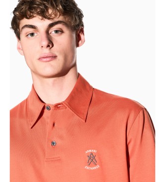 A|X Armani Exchange Orange oxide casual polo shirt