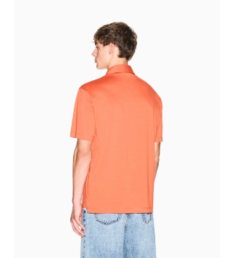 A|X Armani Exchange Orange oxide casual polo shirt