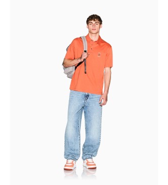 A|X Armani Exchange Orange oxide casual polo shirt