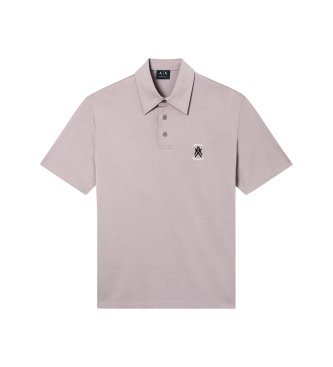 A|X Armani Exchange Driftwood grey polo shirt