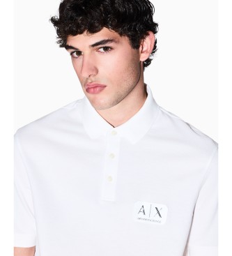 A|X Armani Exchange Polo en coton blanc
