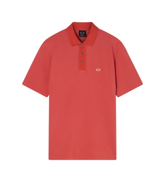 A|X Armani Exchange Polo Shirt Rose Of Sharon red