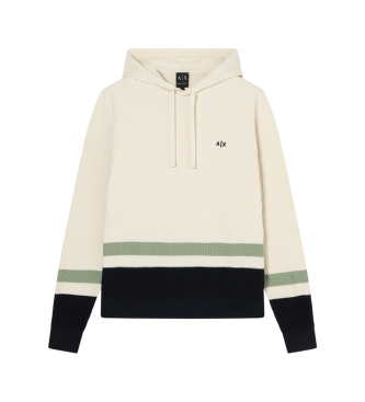 A|X Armani Exchange Waffle jumper white