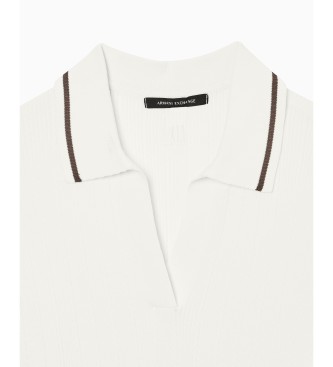 A|X Armani Exchange Vit croppad polotr�ja