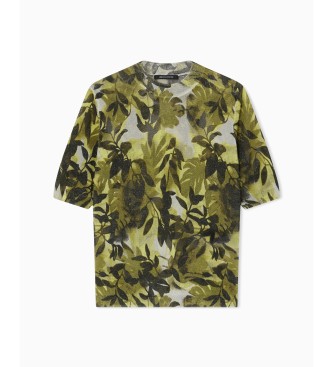 A|X Armani Exchange T-shirt met Ibiza print groen