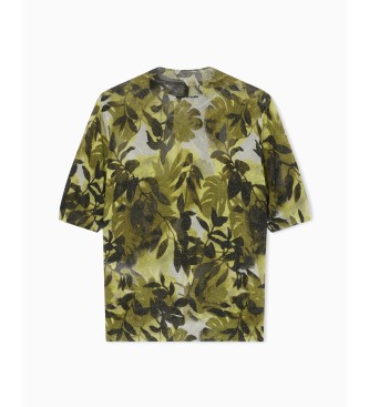 A|X Armani Exchange T-shirt met Ibiza print groen
