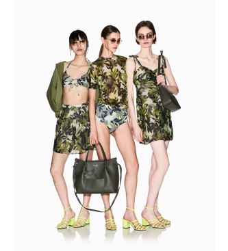 A|X Armani Exchange T-shirt met Ibiza print groen