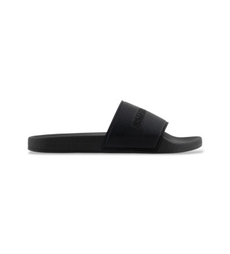 A|X Armani Exchange Plain Flip Flops black