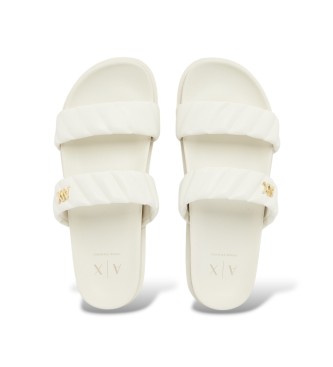 A|X Armani Exchange Sandales Design blanc