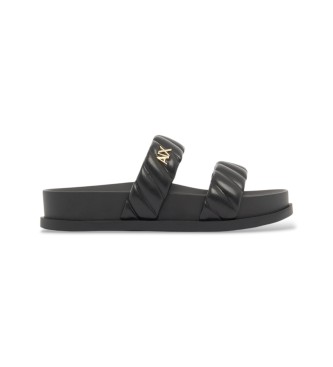 A|X Armani Exchange Sandales Design noir