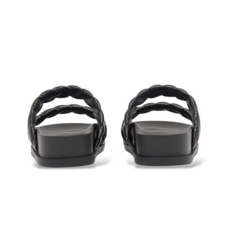 A|X Armani Exchange Sandales Design noir