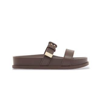 A|X Armani Exchange Bruine Sabot Sandalen